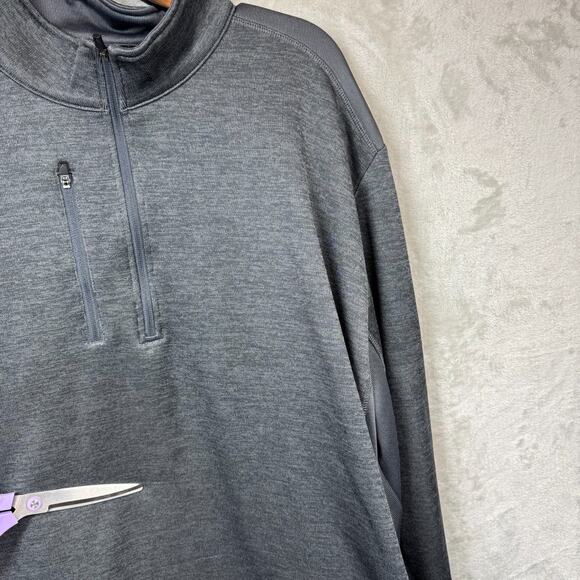 Callaway Mens Pullover XXL Gray Golf 1/4 Zip Weather Series Swing Tech Polyester - Picture 3 of 16